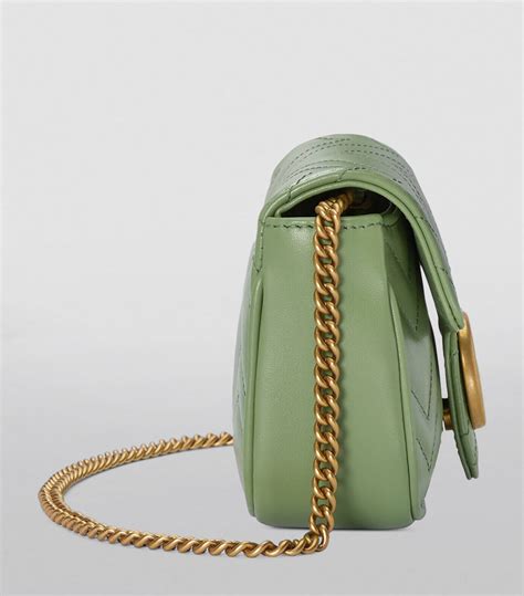 gucci green super mini|gucci super mini marmont bag.